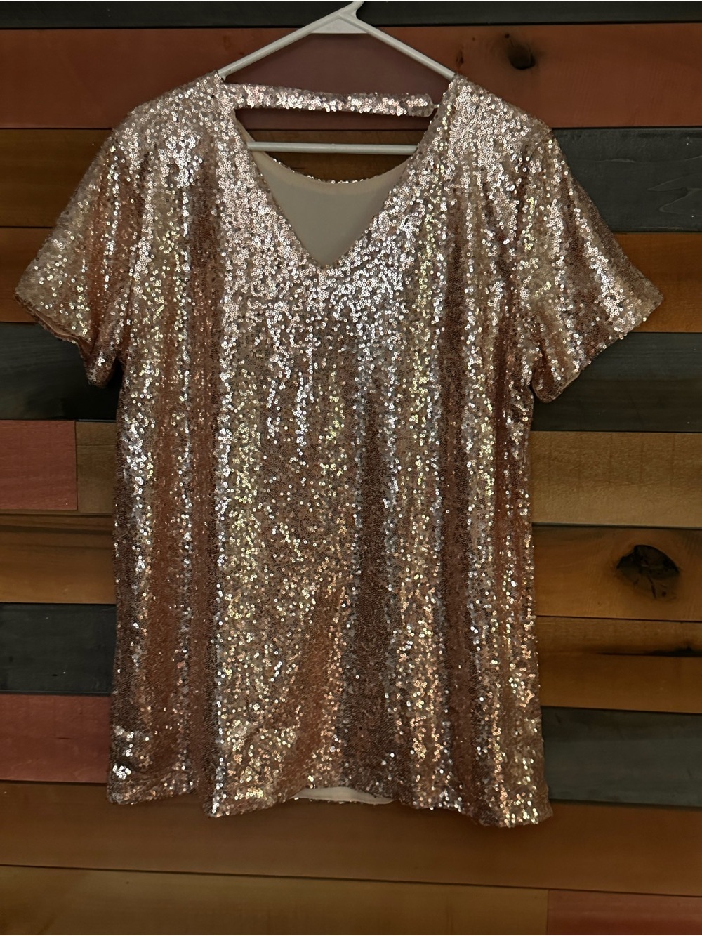 Mini Dress or Tunic Gold Shimmer Dress